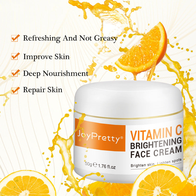 Vitamin C Brightening Face Cream - Replenishes Skin